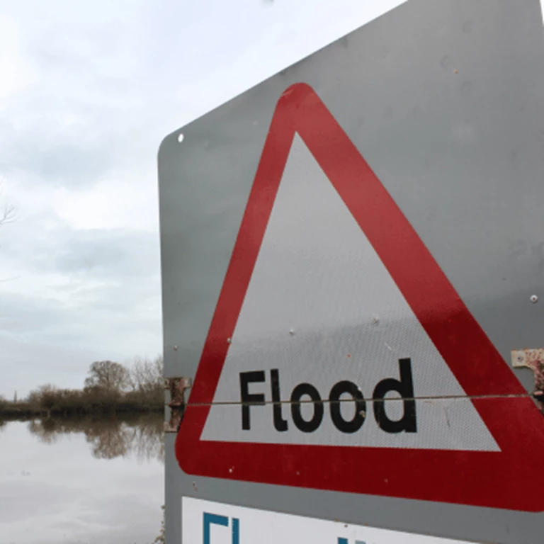 Road Flood Sign